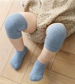 Unisex Toddler Non Slip Knee Pads and Socks Sets for Baby Boy Girls' Crawling Learn to Walk - Image 2